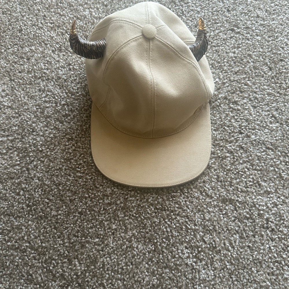 Givenchy Beige cow horn hat